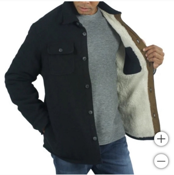 Jachs Men’s Shirt Jacket nwt Black Xxl - Picture 1 of 5